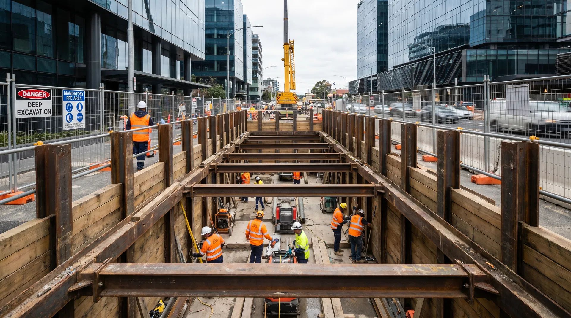 ASC Shoring equipment deployed on major construction project