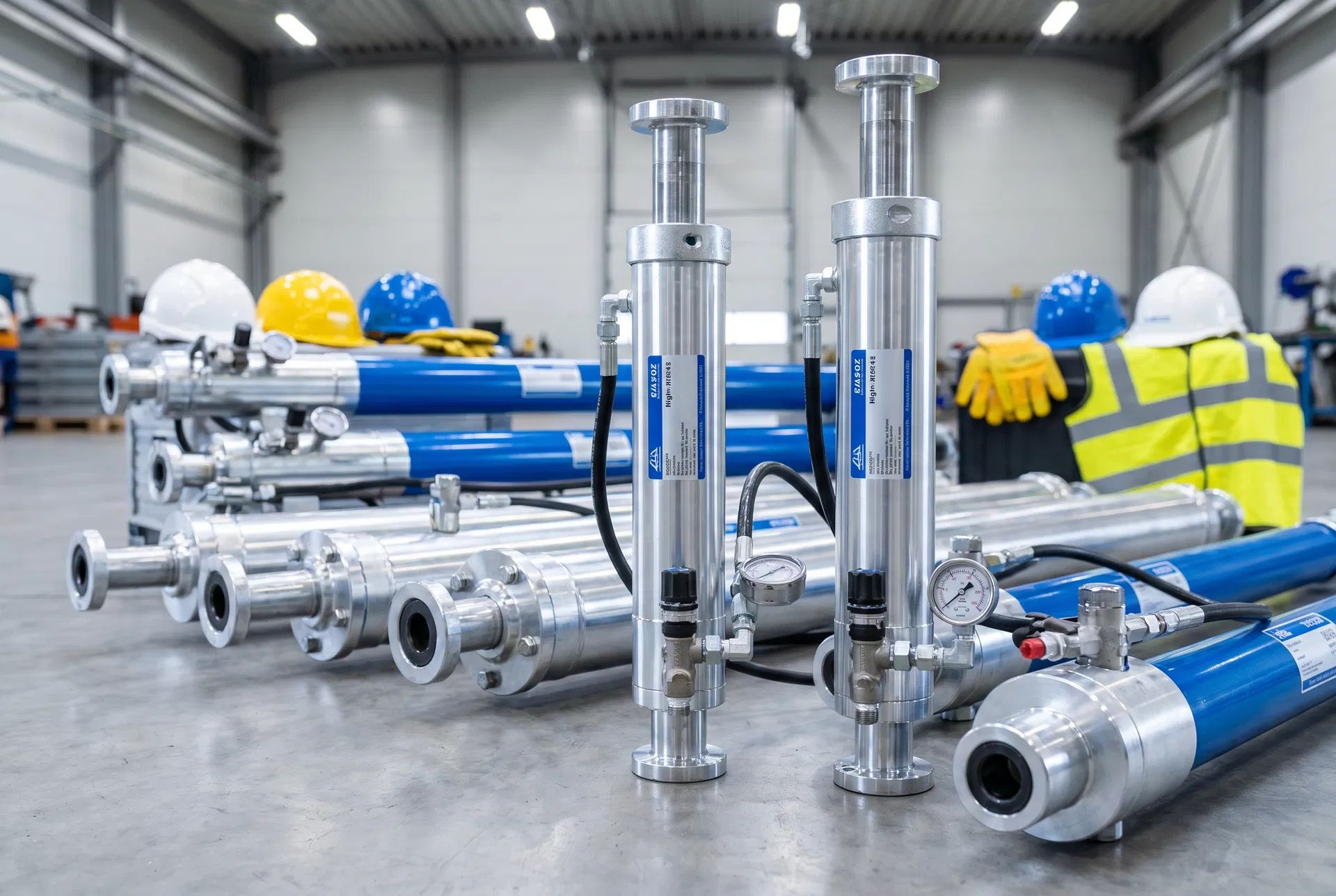 Hydraulic aluminum shoring struts and props